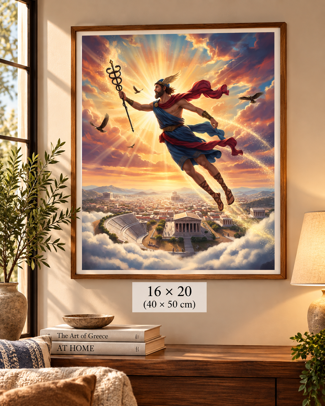 Hermes Greek God Wall Art | Ancient Greece Digital Download