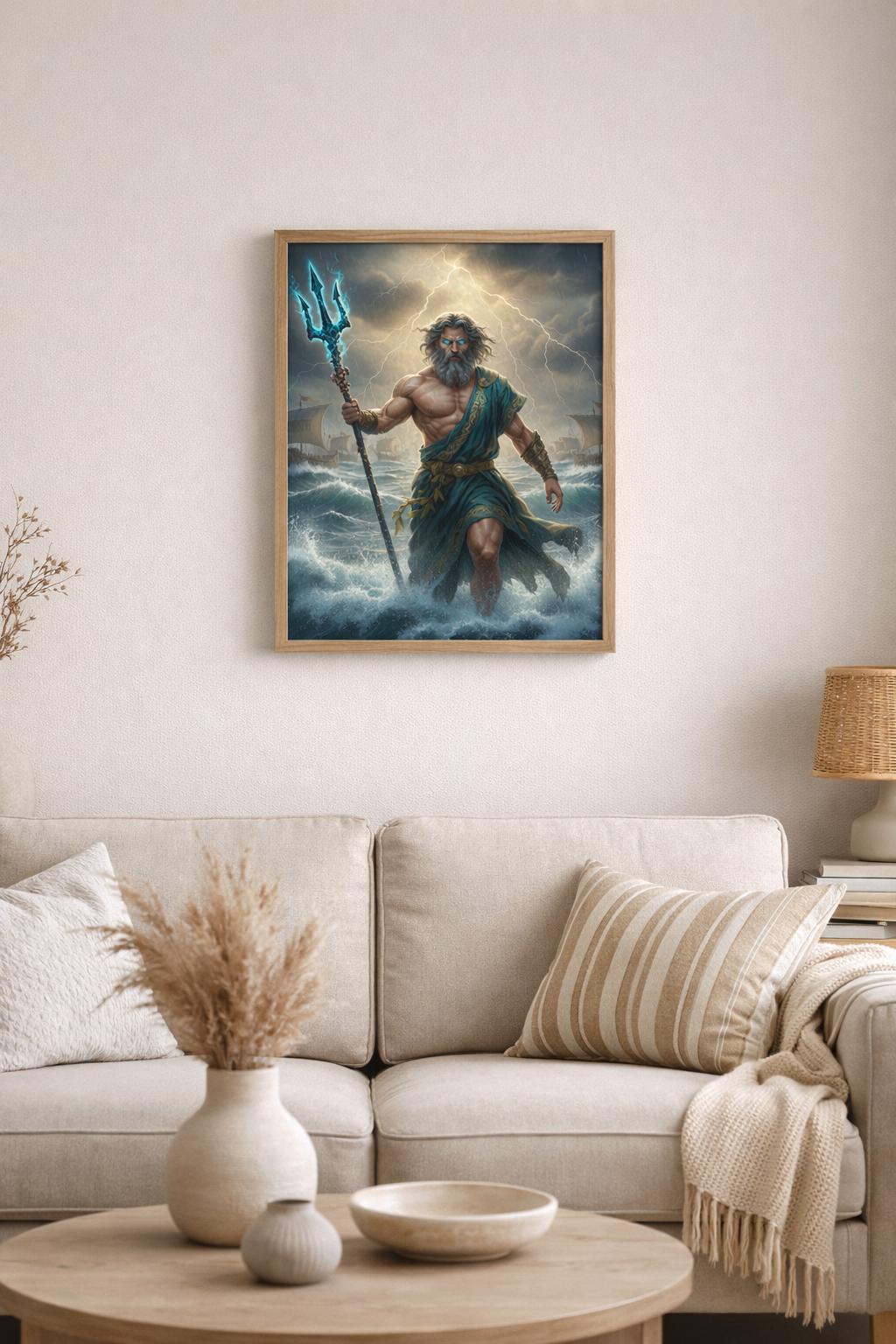 Greek Mythology 3-Pack - Zeus, Poseidon, Ocean Storms | Digital Art Prints for Personal and Small Business Commercial Use