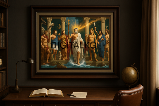 Zeus and Olympians Framed