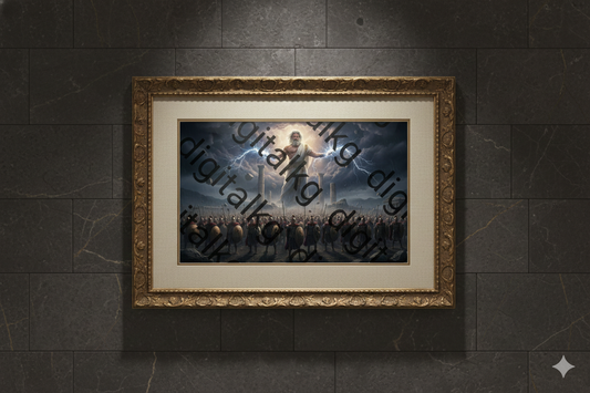Zeus God of Thunder - Greek Mythology Wall Art Digital Download