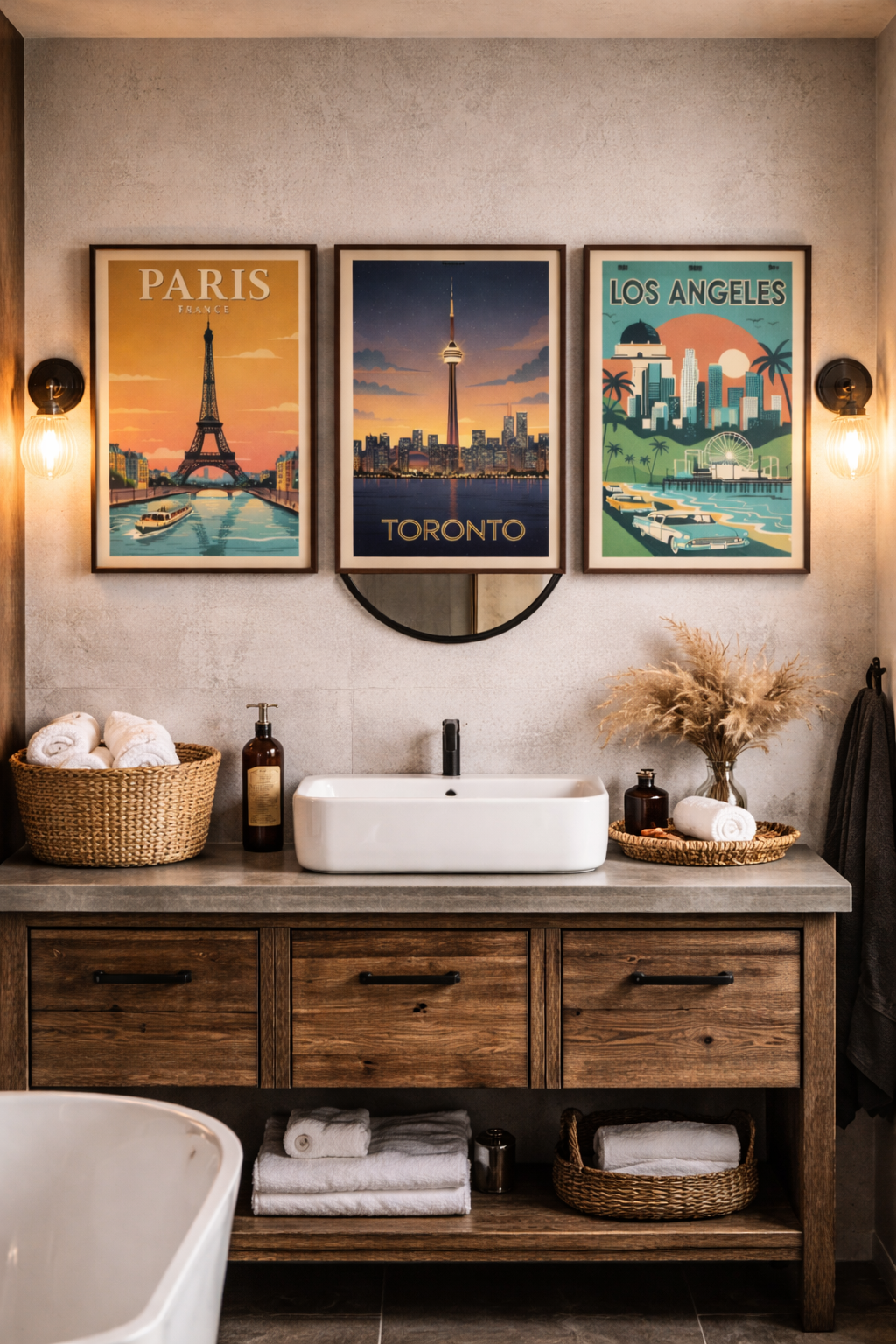 Paris Toronto Los Angeles Retro (digital download)