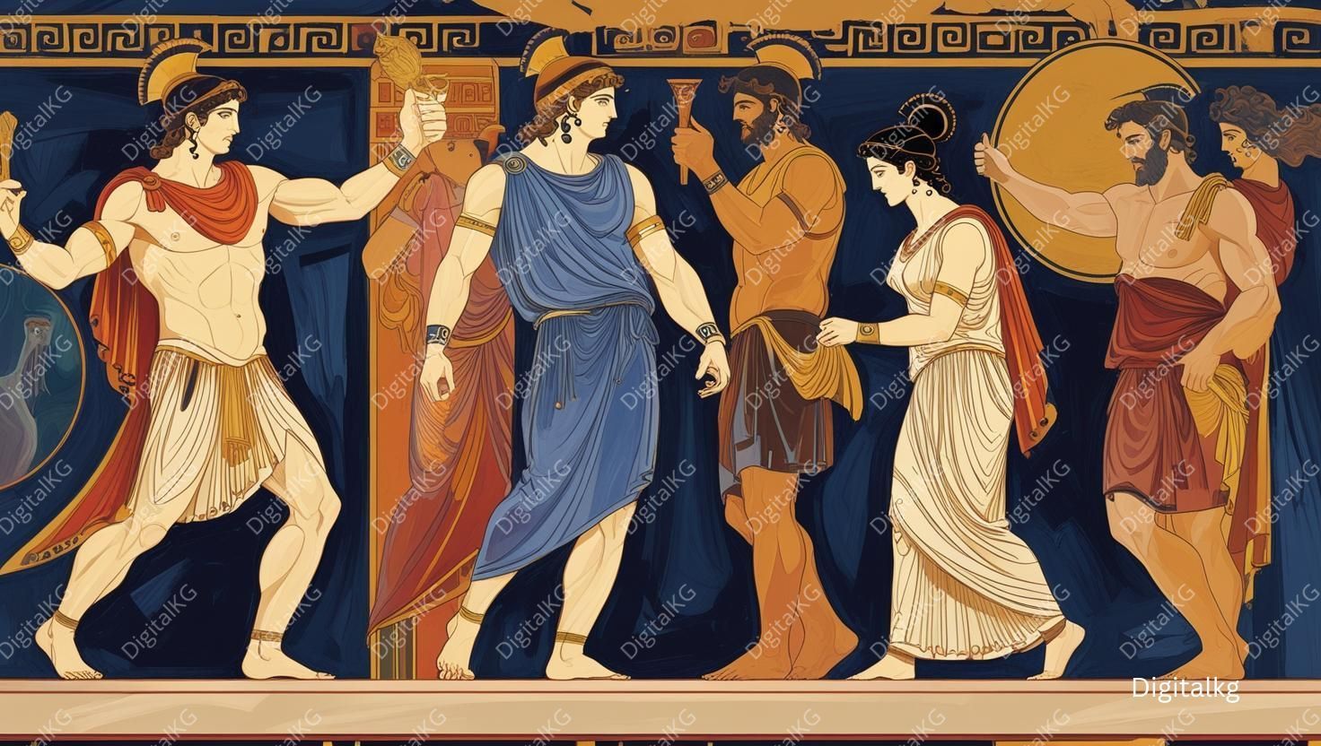 AI-generated ancient Greek mythology digital artwork
