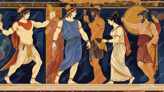 AI-generated ancient Greek mythology digital artwork
