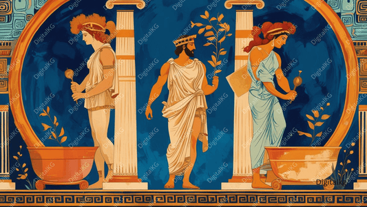 AI Ancient Greek Mythology Digital Artwork - Worldwide Download