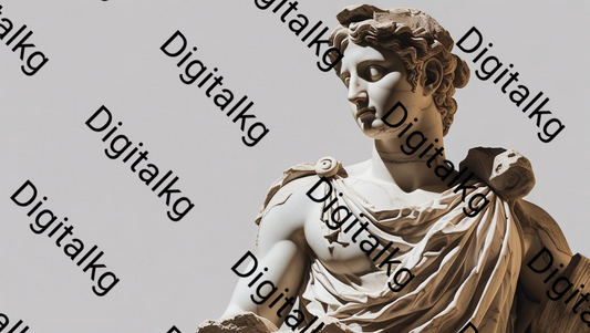 AI-generated classical Greek statue digital art
