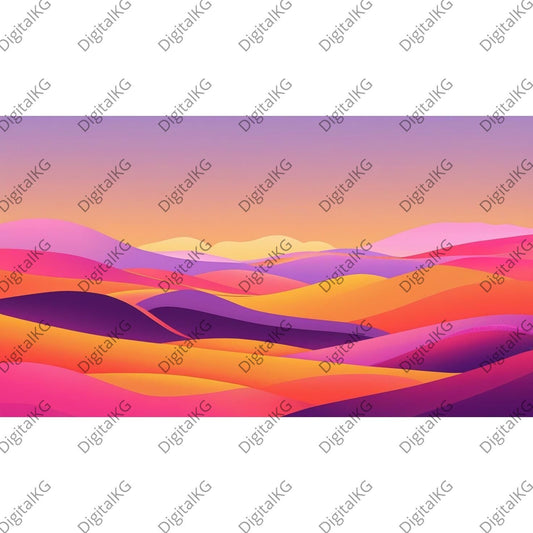 AI-generated boho modern wall art digital print
