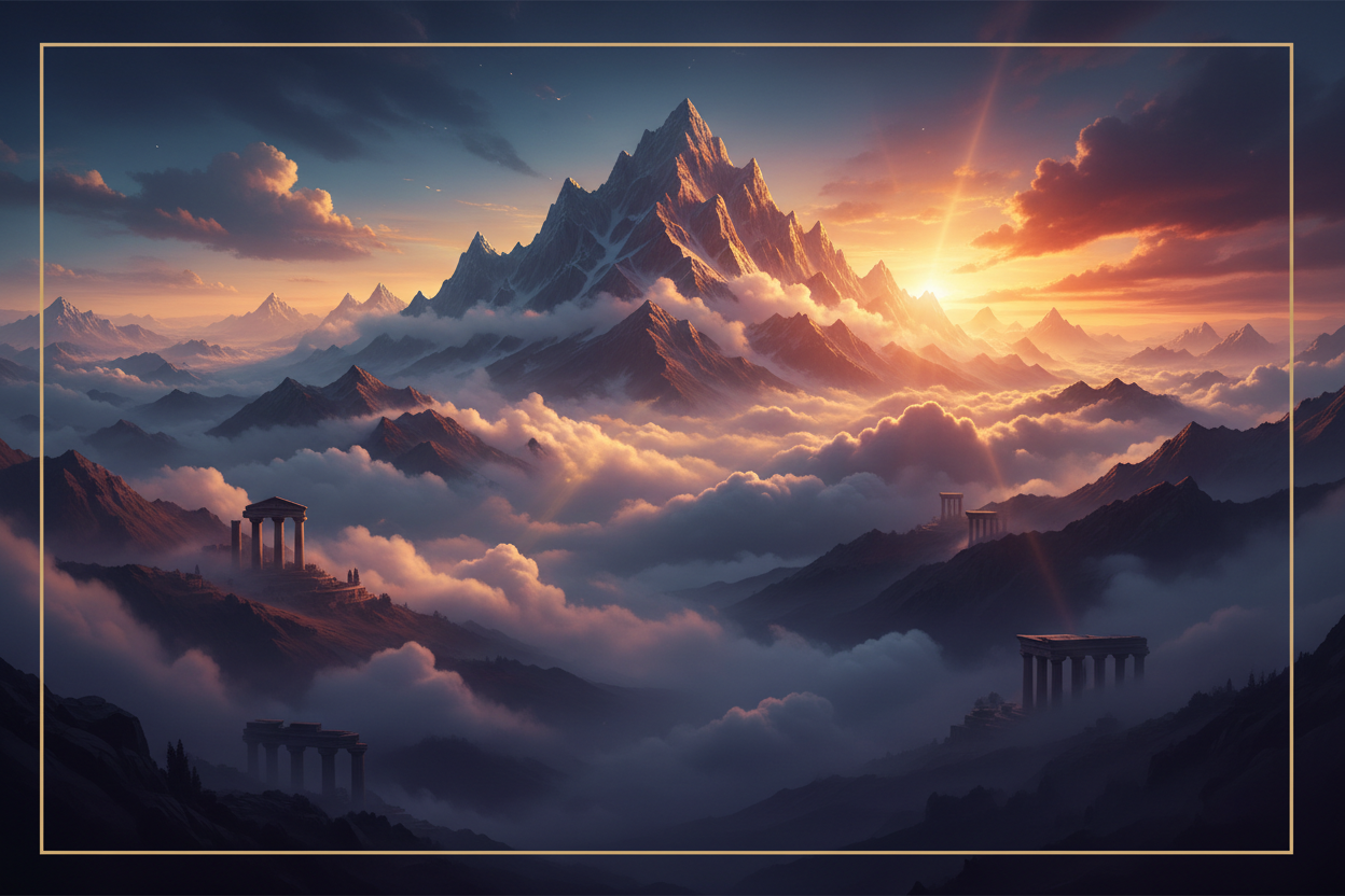 Epic Greek Mythology Hero Background