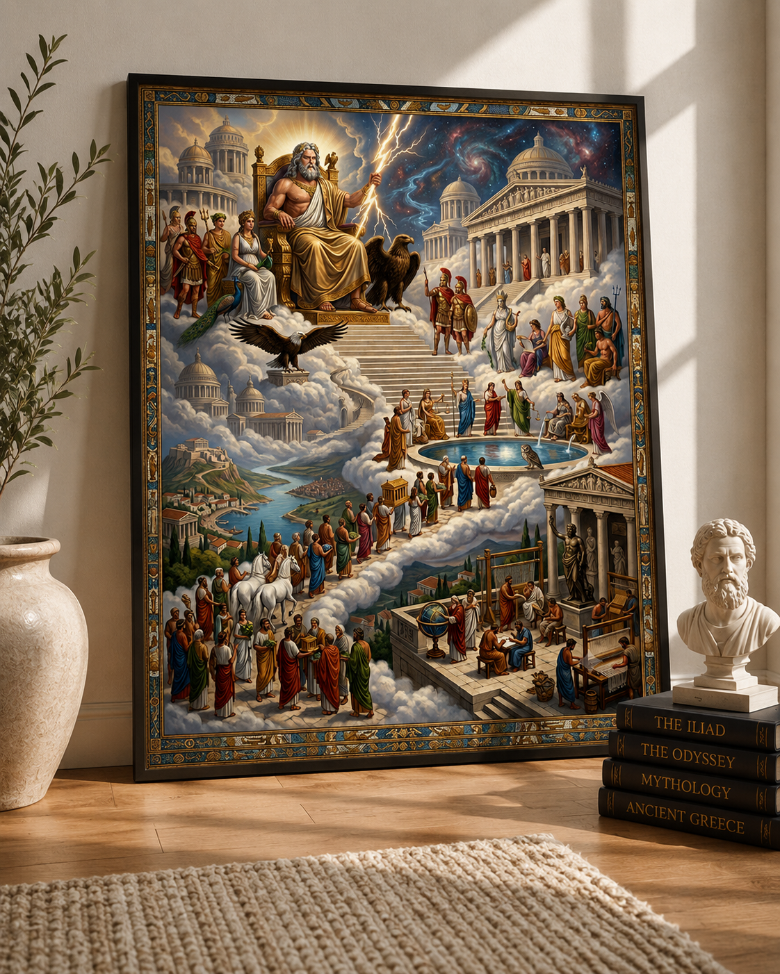 Greek Mythology Zeus 3-Pack | Digital Art Prints for Personal and Small Business Commercial Use, Sublimation Graphic Bundle