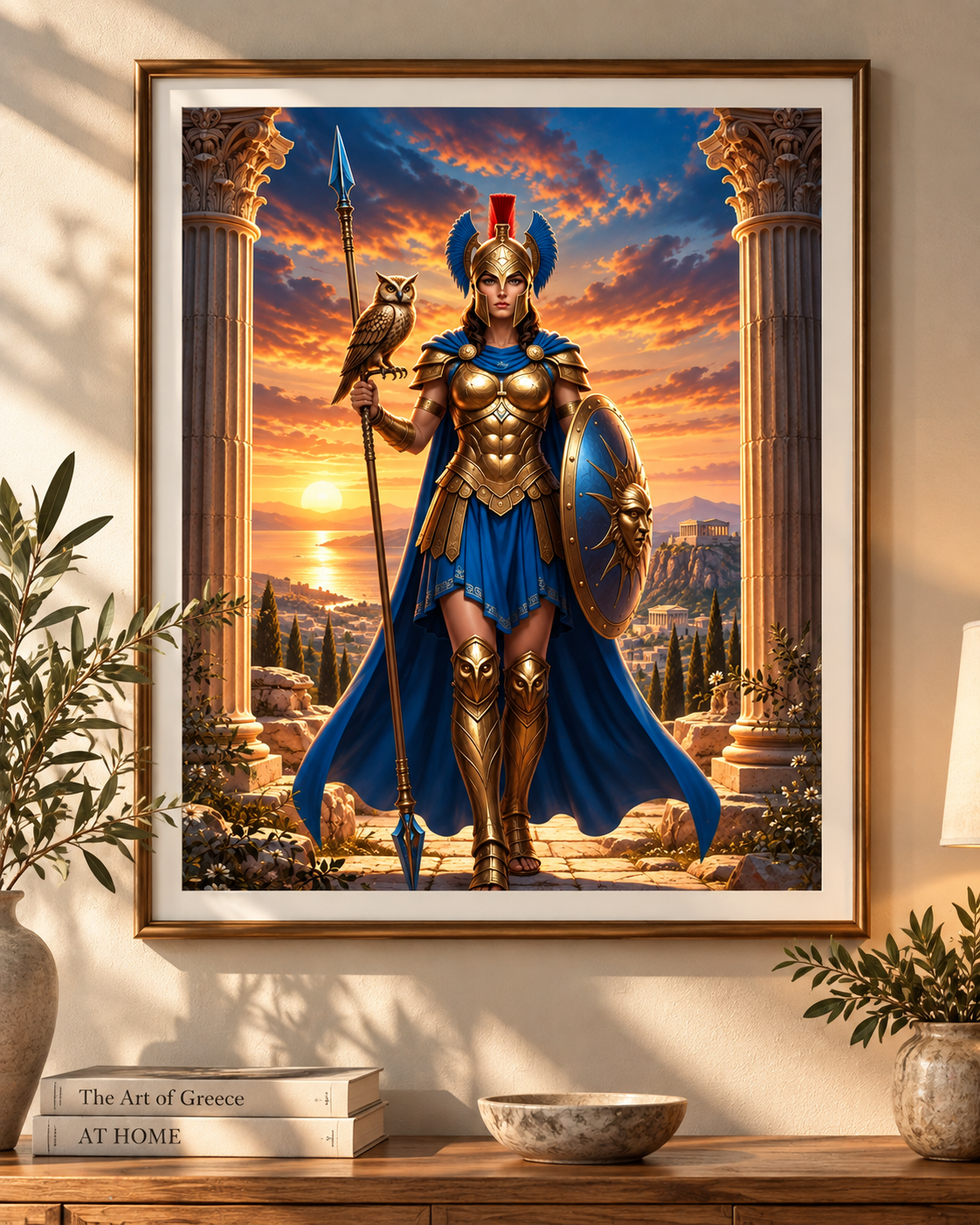 Athena Goddess of Wisdom - Greek Mythology Wall Art Print – printable digital wall art