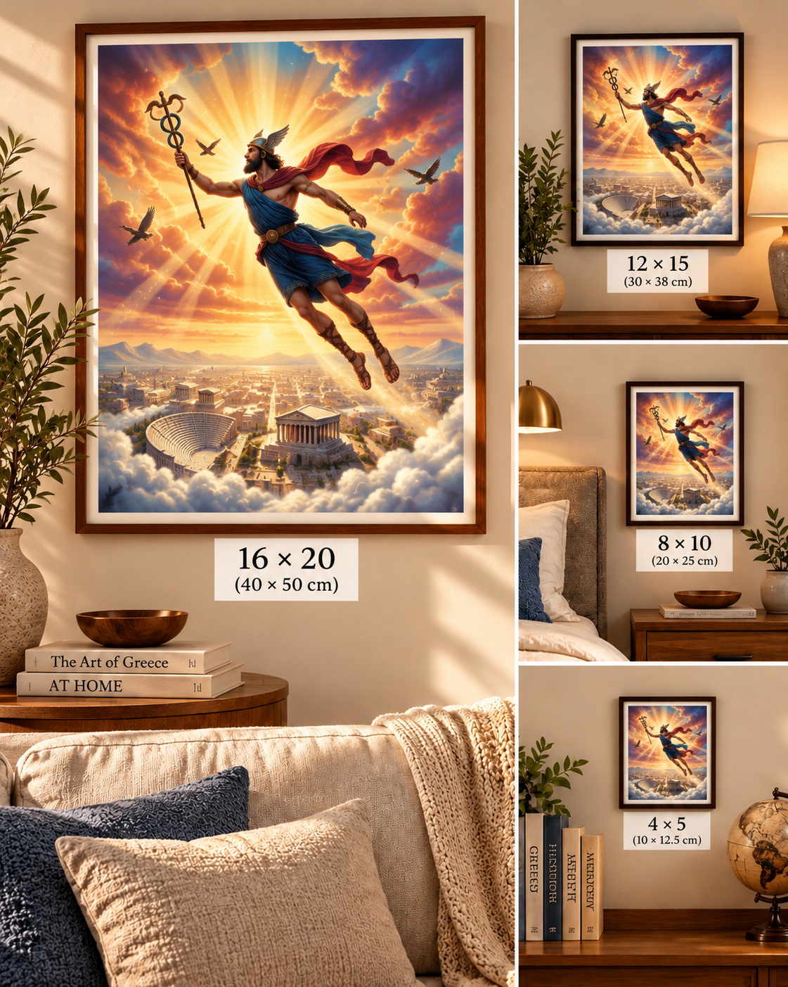 Hermes Greek God Wall Art | Ancient Greece Digital Download