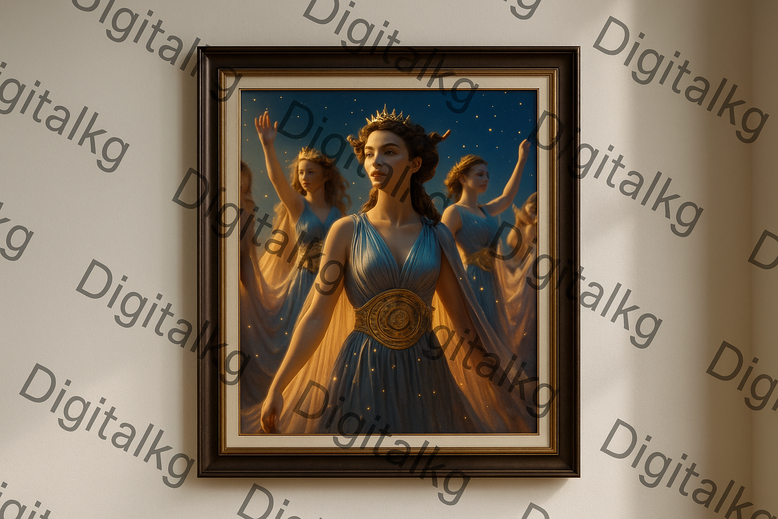 Greek Goddesses Artwork in Picture Frame