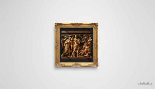 Greek Gods in Gold Frame