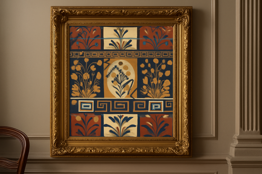 Greek Pattern Framed