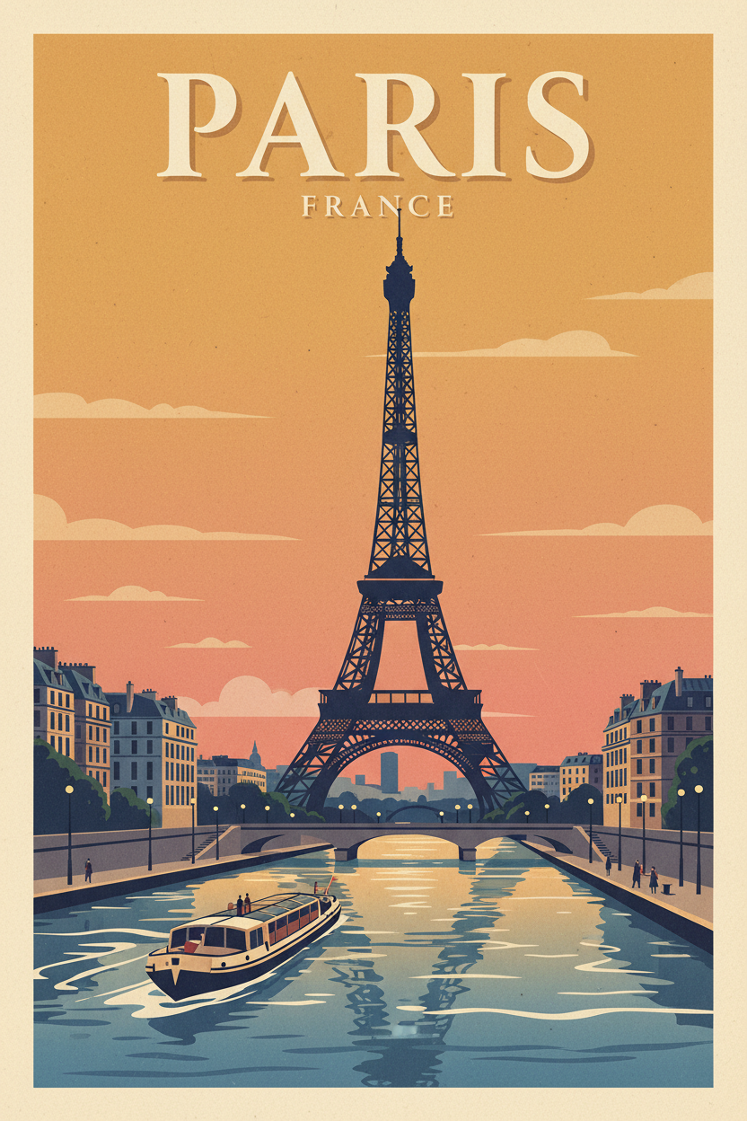 Paris Toronto Los Angeles Retro (digital download)