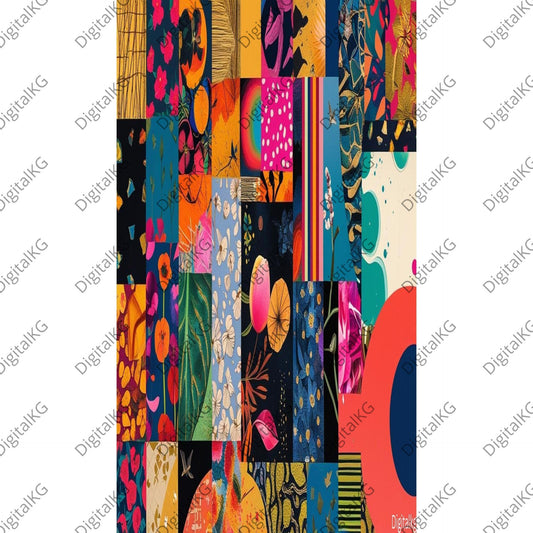 AI-generated modern abstract earthy wall art
