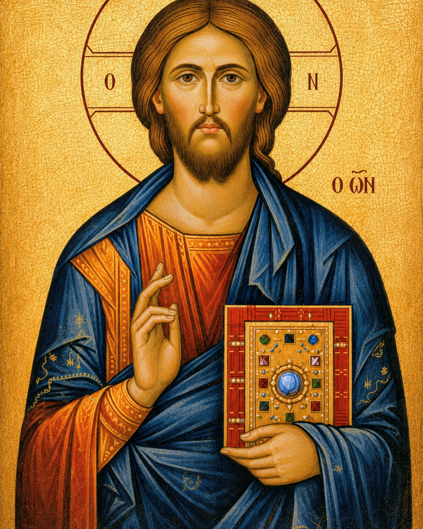 Christ Pantocrator Byzantine Icon – Digital Download
