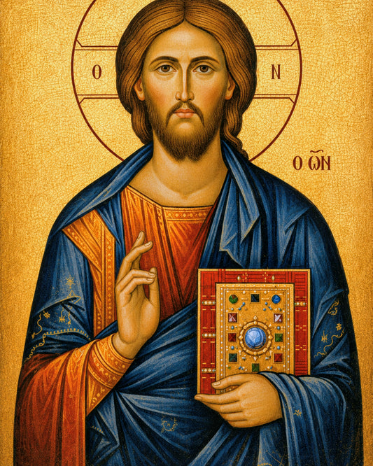 Christ Pantocrator Byzantine Icon – Digital Download