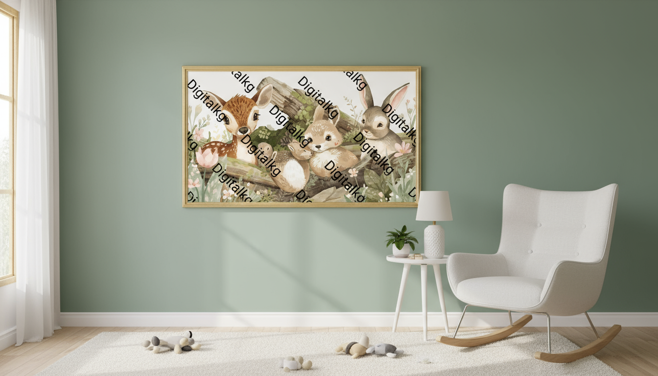 Sage Green Nursery Mockup